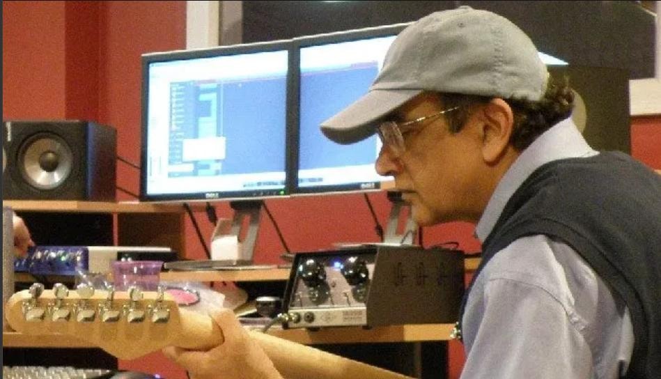 Spicy Tempo artist in the recording studio